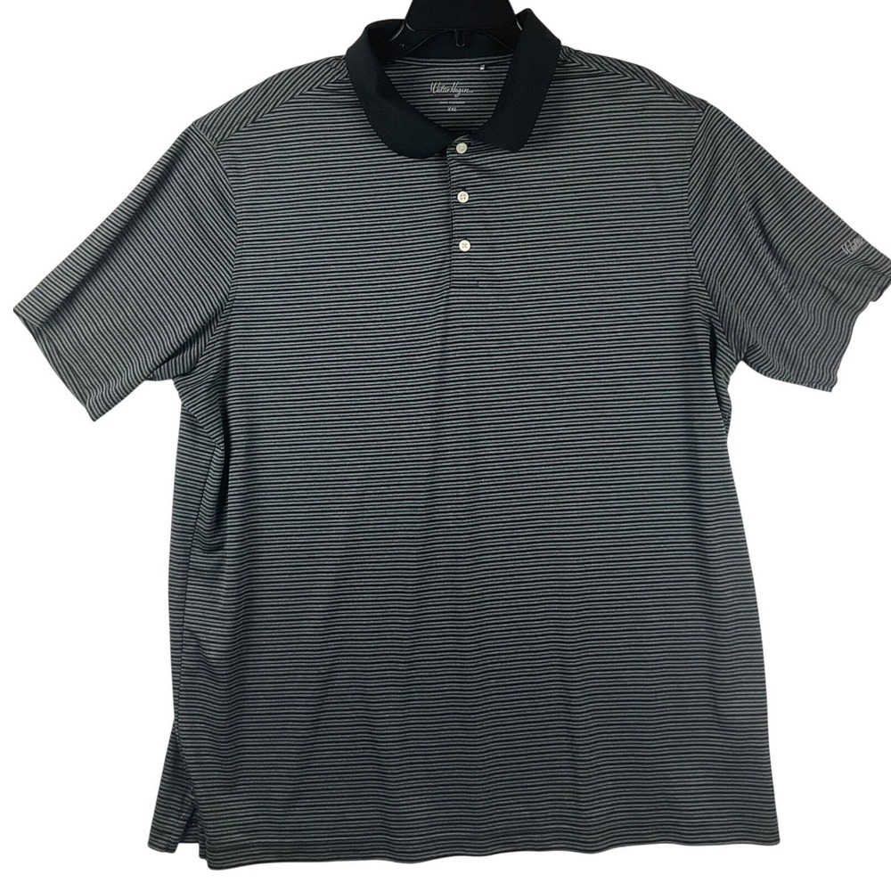 Walter Hagen Mens Polo Shirt Short Sleeve Striped Casual Golf Top XXL